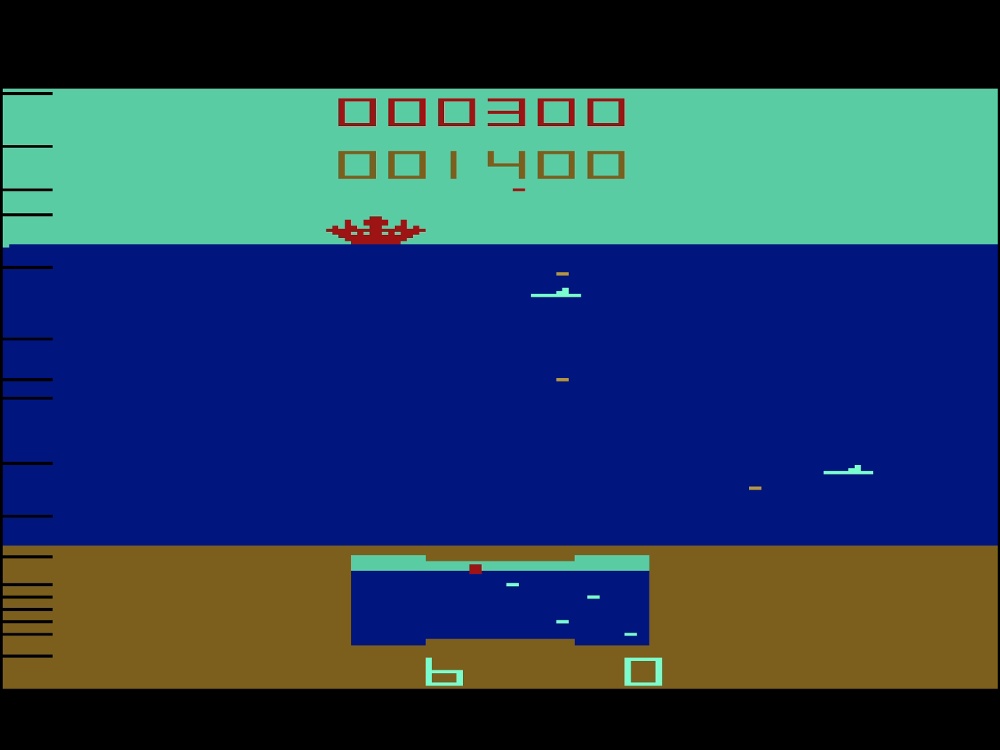 Gameplay of Sub Scan for Atari 2600
